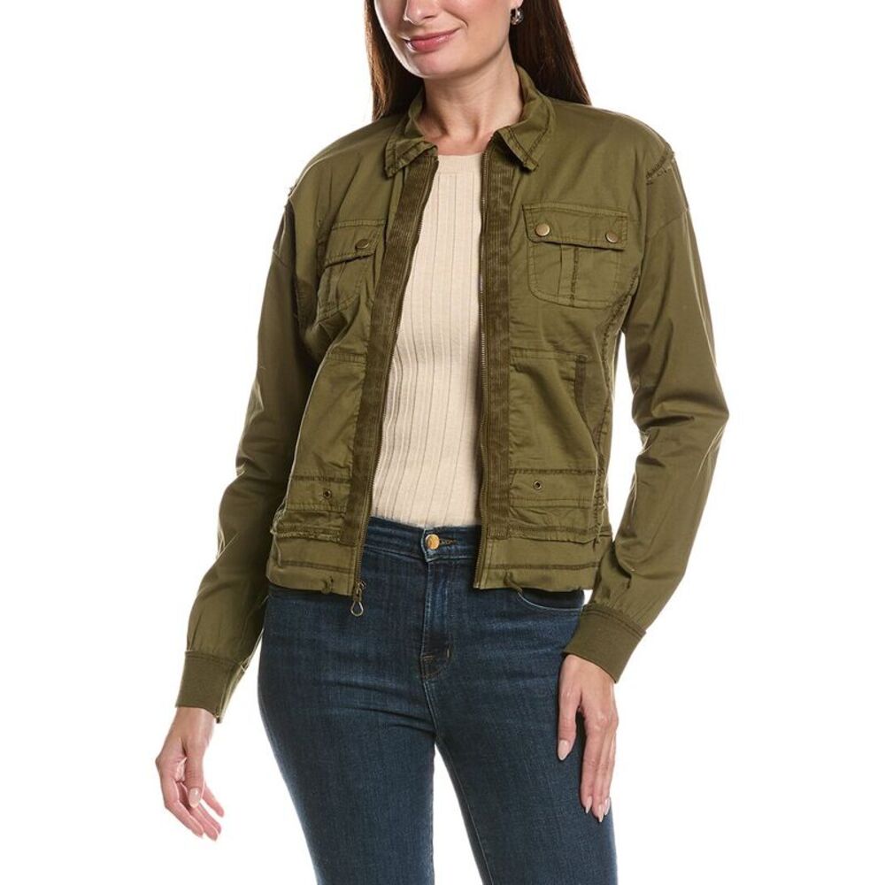 Xcvi Womens Ari Bomber Jacket, Green